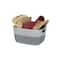 Simplify Medium Gray 2-Tone Decorative Storage Basket
